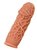 Насадка на фаллос с рельефными складочками Extreme Sleeve 012 S-size - 12,7 см, цвет телесный - Kokos
