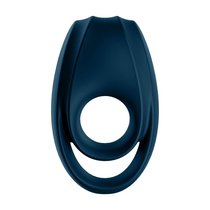Темно-синее эрекционное кольцо Incredible Duo, цвет темно-синий - Satisfyer