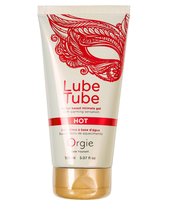 Интимный гель на водной основе Lube Tube Hot с разогревающим эффектом - 150 мл. - Orgie