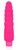 Розовый силиконовый вибратор Cosmo - 15 см., цвет розовый - Bioritm