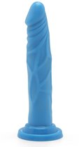Голубой фаллоимитатор на присоске Happy Dicks Dong 7.5 inch - 19 см., цвет голубой - Toy Joy
