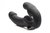 Черный безремневой страпон Urge Silicone Strap On с пультом ДУ - 24 см., цвет черный - XR Brands