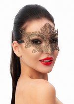 Роскошная золотистая женская карнавальная маска, цвет золотой - МиФ
