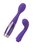 Фиолетовый вибратор Le Stelle PERKS SERIES EX-1 с 2 сменными насадками, цвет фиолетовый - le Stelle
