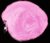 Серебристая анальная пробка с розовым хвостом, цвет розовый - Пикантные штучки