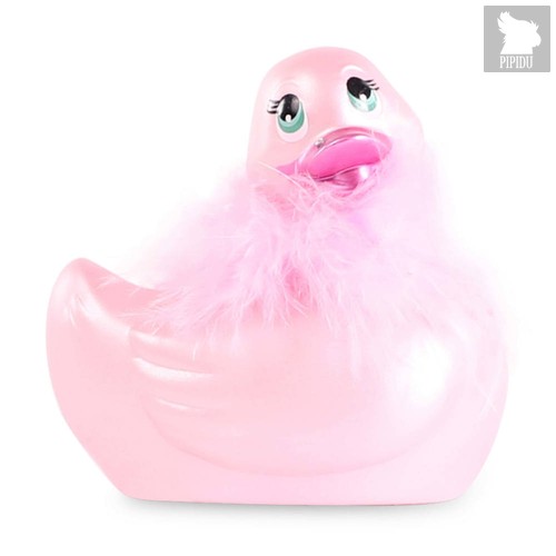 Розовый вибратор-уточка I Rub My Duckie 2.0 Paris, цвет розовый - Big Teaze Toys