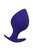 Фиолетовая силиконовая анальная пробка Glob - 10 см, цвет фиолетовый - Toyfa