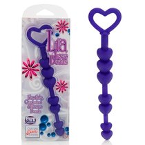 Анальный стимулятор Lia Love Beads - Purple, цвет фиолетовый - California Exotic Novelties