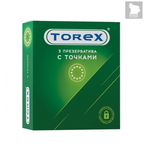 Текстурированные презервативы Torex "С точками" - 3 шт. - Torex