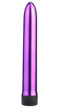 Фиолетовый классический вибратор - 18 см., цвет фиолетовый - Oyo