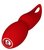 Красный клиторальный стимулятор FULLA - 13 см., цвет красный - Dream toys