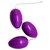 Шарики Eroticon Trio Eggs, цвет фиолетовый - Eroticon