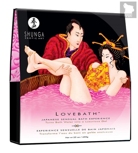 Соль для ванны Lovebath Dragon Fruit, превращающая воду в гель - 650 гр. - Shunga Erotic Art