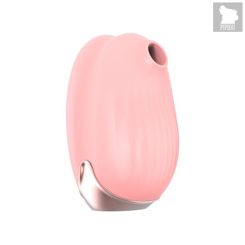 Розовый вибростимулятор с вакуумной стимуляцией Cherubic, цвет розовый - Viotech
