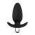 Чёрная вибропробка Luxe Little Thumper - 12 см, цвет черный - Blush Novelties