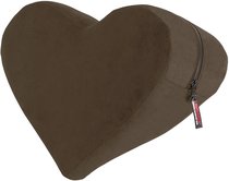 Кофейная подушка для любви Liberator Retail Heart Wedge, цвет кофейный - Liberator