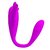 Лиловый вибромассажер для пар Chimera с пультом ДУ, цвет лиловый - Baile