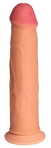 Телесный реалистичный фаллоимитатор с присоской №78 - 20,5 см., цвет телесный - МиФ