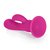 Розовый двухголовый вибратор-насадка Rechargeable Love Rider Wireless Pleaser - 19 см, цвет розовый - California Exotic Novelties