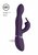 Фиолетовый вибромассажер-кролик Niva - 21,5 см., цвет фиолетовый - Shots Media