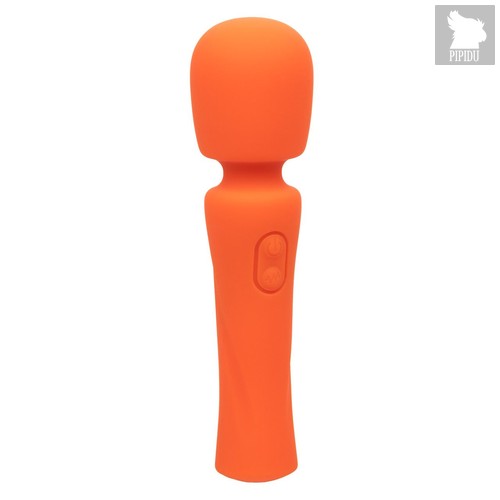 Оранжевый вибромассажер Stella Liquid Silicone Mini Massager - 14,5 см., цвет оранжевый - California Exotic Novelties