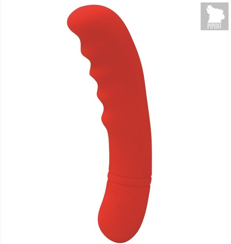 Красный вибратор Rhea для стимуляции G-точки - 18 см, цвет красный - Le Frivole