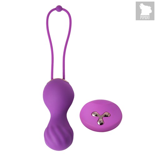 Вагинальные шарики с пульсирующими бусинами JOS Alba, цвет фиолетовый - Jos