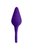 Фиолетовая анальная втулка Bung с петелькой - 11,5 см., цвет фиолетовый - Toyfa