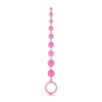 Длинная анальная цепочка Firefly - Pleasure Beads - Pink, цвет розовый - NS Novelties