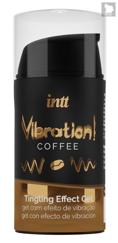 Жидкий интимный гель с эффектом вибрации Vibration! Coffee - 15 мл. - INTT