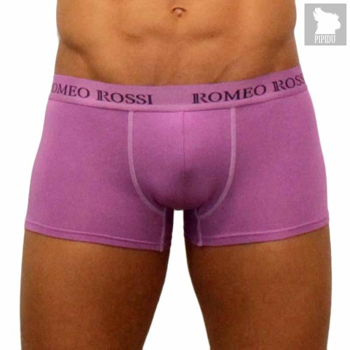 Мужские трусы боксеры сиреневые, цвет фиолетовый - Romeo Rossi