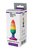 Разноцветная анальная втулка RAINBOW ANAL PLUG MEDIUM - 14 см., цвет разноцветный - Dream toys