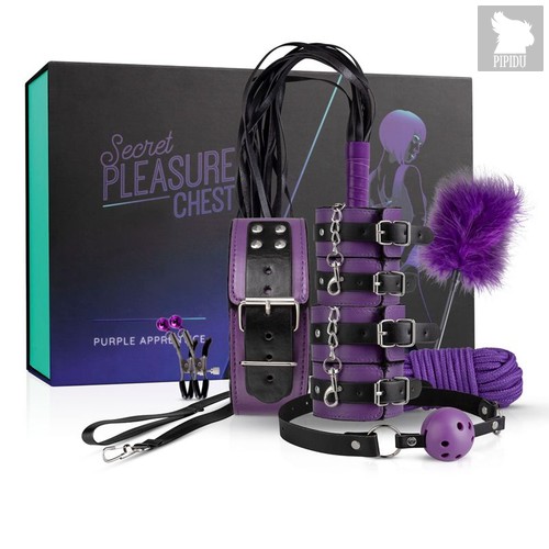 Фиолетовый эротический набор Dark Apprentice, цвет фиолетовый - Secret pleasure chest