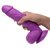 Фиолетовый фаллоимитатор на присоске 8.25" Dildo with Balls - 22,8 см., цвет фиолетовый - XR Brands