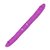 Фиолетовый двусторонний вибратор Nixon - 35 см., цвет фиолетовый - RestArt