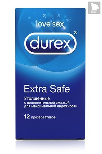 Утолщённые презервативы Durex Extra Safe - 12 шт. - Durex