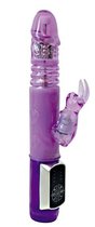 Фиолетовый вибратор-ротатор Always Happy - 24 см., цвет фиолетовый - Bioritm