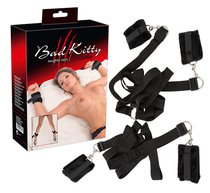 Фиксация наручники и наножники Bad Kitty Bed Shackles, цвет черный - ORION