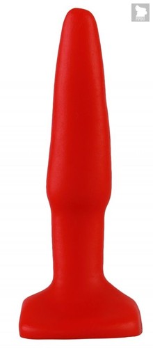 Красная анальная пробка - 10 см., цвет красный - МиФ