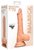 Телесный фаллоимитатор Realistic Dildo With Balls - 17 см., цвет телесный - Shots Media