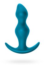 Бирюзовая фигурная анальная пробка Fantasy - 12,5 см, цвет синий - Lola Toys