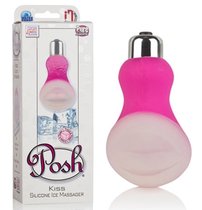 Вибратор Posh Silicone Ice Massager Kiss, цвет розовый - California Exotic Novelties