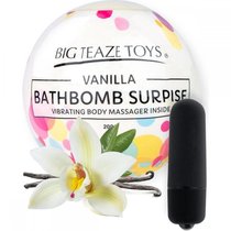 Бомбочка для ванны Bath Bomb Surprise Vanilla + вибропуля - Big Teaze Toys