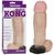 Крупная насадка Vac-U-Lock Realistic Kong - 23 см, цвет телесный - Doc Johnson