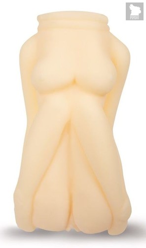 Компактный телесный мастурбатор в виде торса, цвет телесный - Brazzers