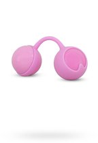Розовые вагинальные шарики с вибрацией, цвет розовый - Seven Creations