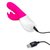 Розовый вибромассажер с клиторальной стимуляцией Clitoral Suction Rabbit - 24,5 см., цвет розовый - Rabbit Essentials