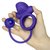 Фиолетовое эрекционное кольцо с утяжелителем Silicone Rechargeable Dual Rockin Rim Enhancer, цвет фиолетовый - California Exotic Novelties