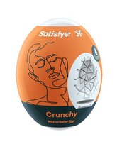 Мастурбатор-яйцо Satisfyer Crunchy Mini Masturbator, цвет белый - Satisfyer