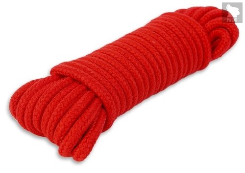 Веревка для связывания - 10 м., цвет красный - Пикантные штучки